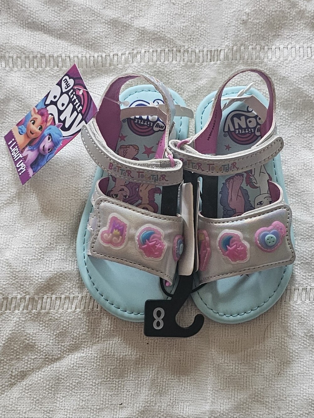 Hasbro My Little Pony Light Blue and Pink Girls Sandals